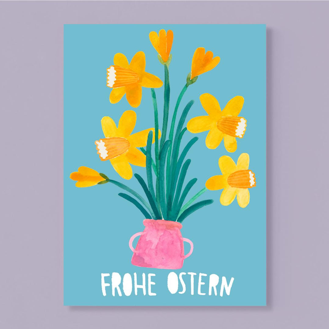 Postkarte *Narzissen* zu Ostern