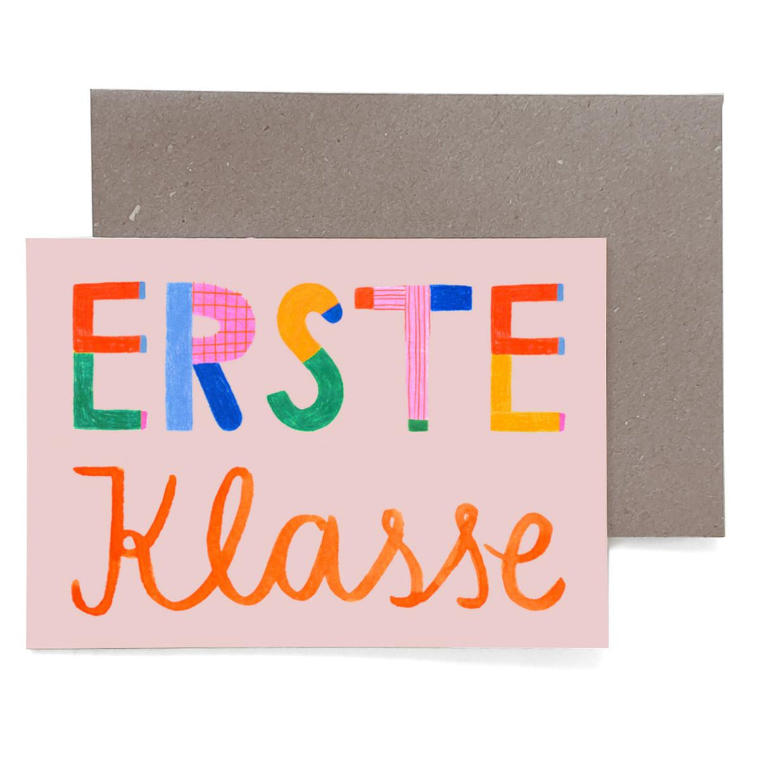 Klappkarte zur Einschulung *Erste Klasse*