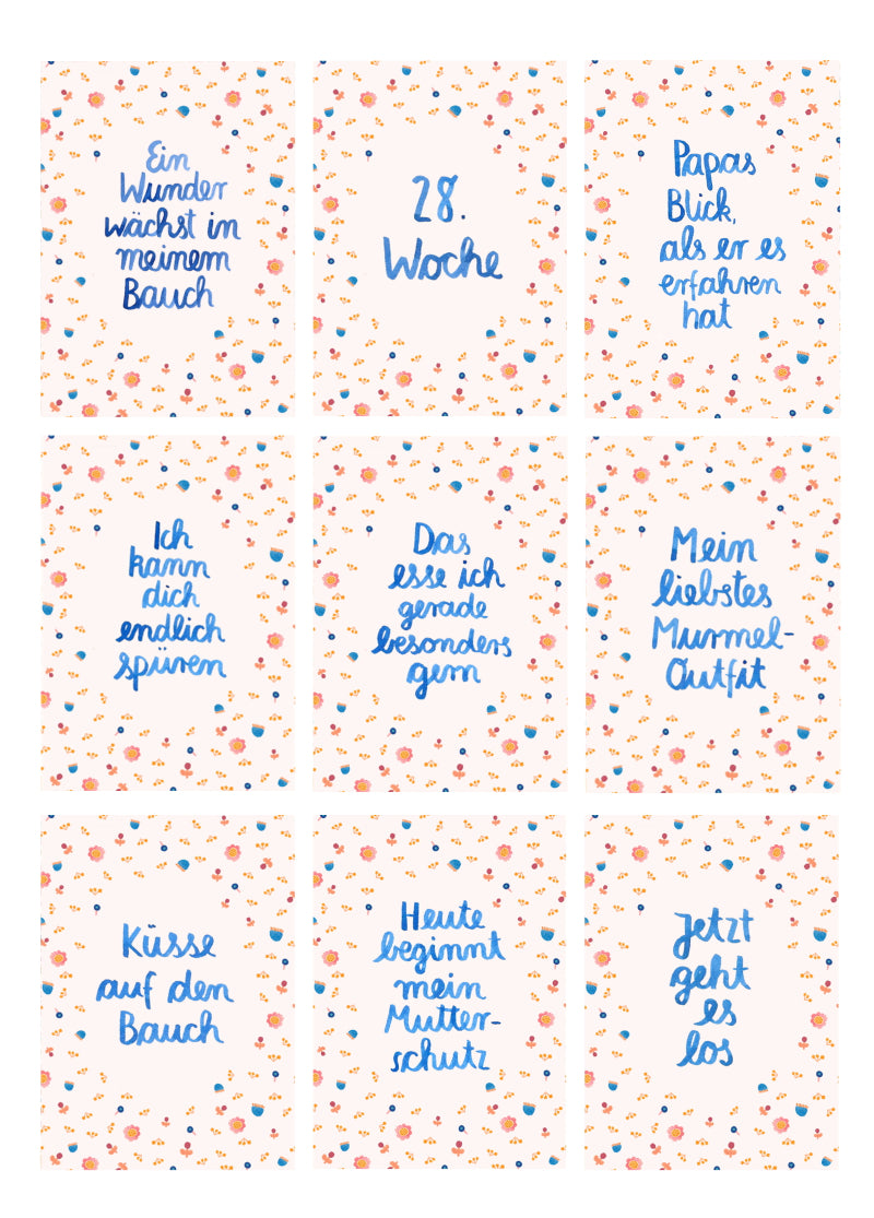 Meilensteinkarten *Schwangerschaft*