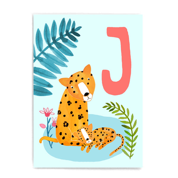 ABC Karte "J wie Jaguar“