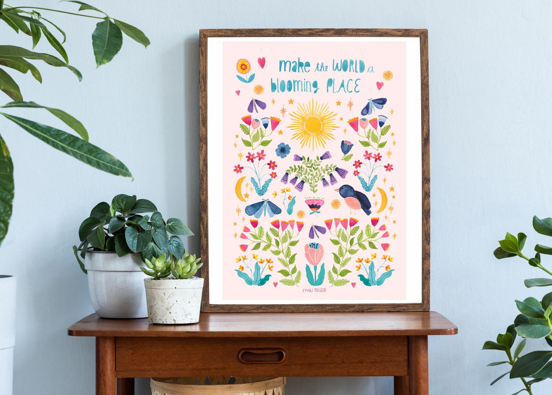 Print A4 *Blooming World*
